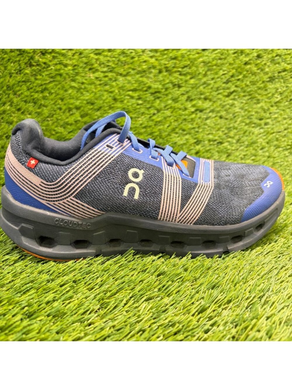 On Cloudgo Womens Size 8.5 Blue Black Athletic Running Walking Shoes Sneakers